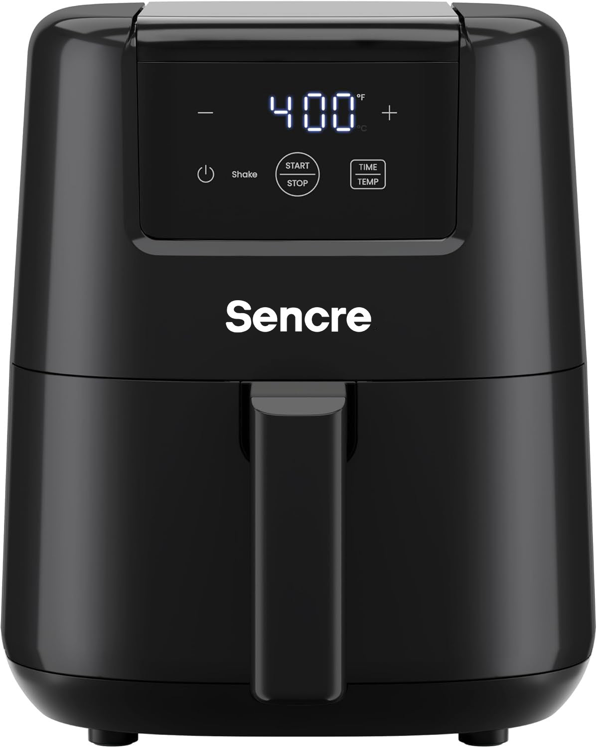 Sencre 2 Qt Mini Air Fryer – Digital Space-Saving Compact Air Fryer with Nonstick and Dishwasher Safe Basket, Quick & Easy Meals in Minutes, Features Digital Timer and Shake Reminder – Black