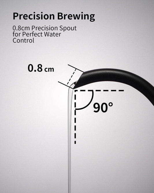 DVS Gooseneck Electric Kettle with 1-Degree Precision Temperature Control