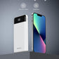 BeeFlavor Portable Charger with Built in Cables, Portable Charger with Cords Wires Slim 10000mAh Travel Battery Pack 6 Outputs 3 Inputs 3A Fast Charging Power Bank for Samsung Google Pixel LG Moto iPhone iPad