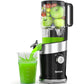 Juicer Machines, Sencre Cold Press Juicer,4.9" Wide Mouth Fits for Whole Fruits and Vegetables, Slow Masticating Juicer Easy to Clean, High Juice Yield,Black