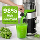 Juicer Machines, Sencre Cold Press Juicer,4.9" Wide Mouth Fits for Whole Fruits and Vegetables, Slow Masticating Juicer Easy to Clean, High Juice Yield,Black