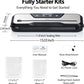 Vacuum Sealer Machine, with Starter Kit and 2-Year Warranty, DVS Automatic Air Sealing for Food Storage