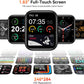 BeeFlavor Smart Watch with Alexa Built-in, 1.83" HD Touchscreen, Digital Bluetooth Calling, IP68 Waterproof Fitness Tracker, 120+ Sports Modes, 24/7 Heart Rate/Sleep Monitor for iPhone Android (Black)
