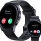 BeeFlavor Moto Watch 120 - Premium Bluetooth Smartwatch with AMOLED Display, 10-Day Battery, Heart Rate & SpO2 Tracking, Fitness & Health Monitoring, Compatible with Android and iPhone - Phantom Black