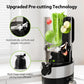 Juicer Machines, Sencre Cold Press Juicer,4.9" Wide Mouth Fits for Whole Fruits and Vegetables, Slow Masticating Juicer Easy to Clean, High Juice Yield,Black
