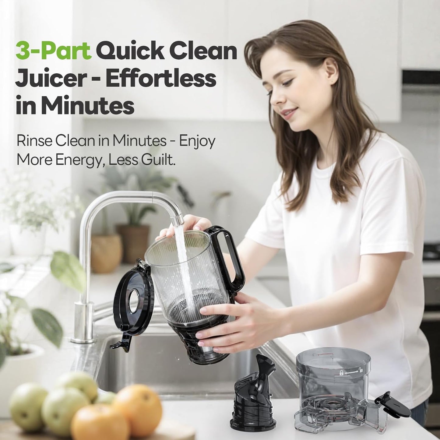 MAX5 Juicer Machines with 5.3" Mega Mouth & Large Feed Chute, Cold Press Juicer for Whole Fruits & Vegetables, Professional Slow Masticating juicer for Batch Juicing, High Juice Yield Easy to Clean