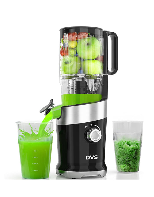 DVS Juicer machines, Cold Press Juicer with 4.9" Wide Feed Chute Fit Whole Fruits & Vegetables