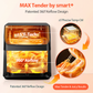 Beelicious Smart+ 5.8Qt Large Air Fryer with Viewing Window, 12-in-1 Digital Air Fryer, Flavor-Lock Technology, Shake Reminder, Dishwasher-Safe Nonstick Basket, 40+ Recipes, Black