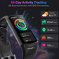 Beelicious Smart+ Fitness Smart Watch with 24/7 Heart Rate & Wellness Tracking, Blood Oxygen, Sleep Monitor, 120+ Sports Modes, Activity Tracker, IP68 Waterproof for Android & iPhone, Women & Men